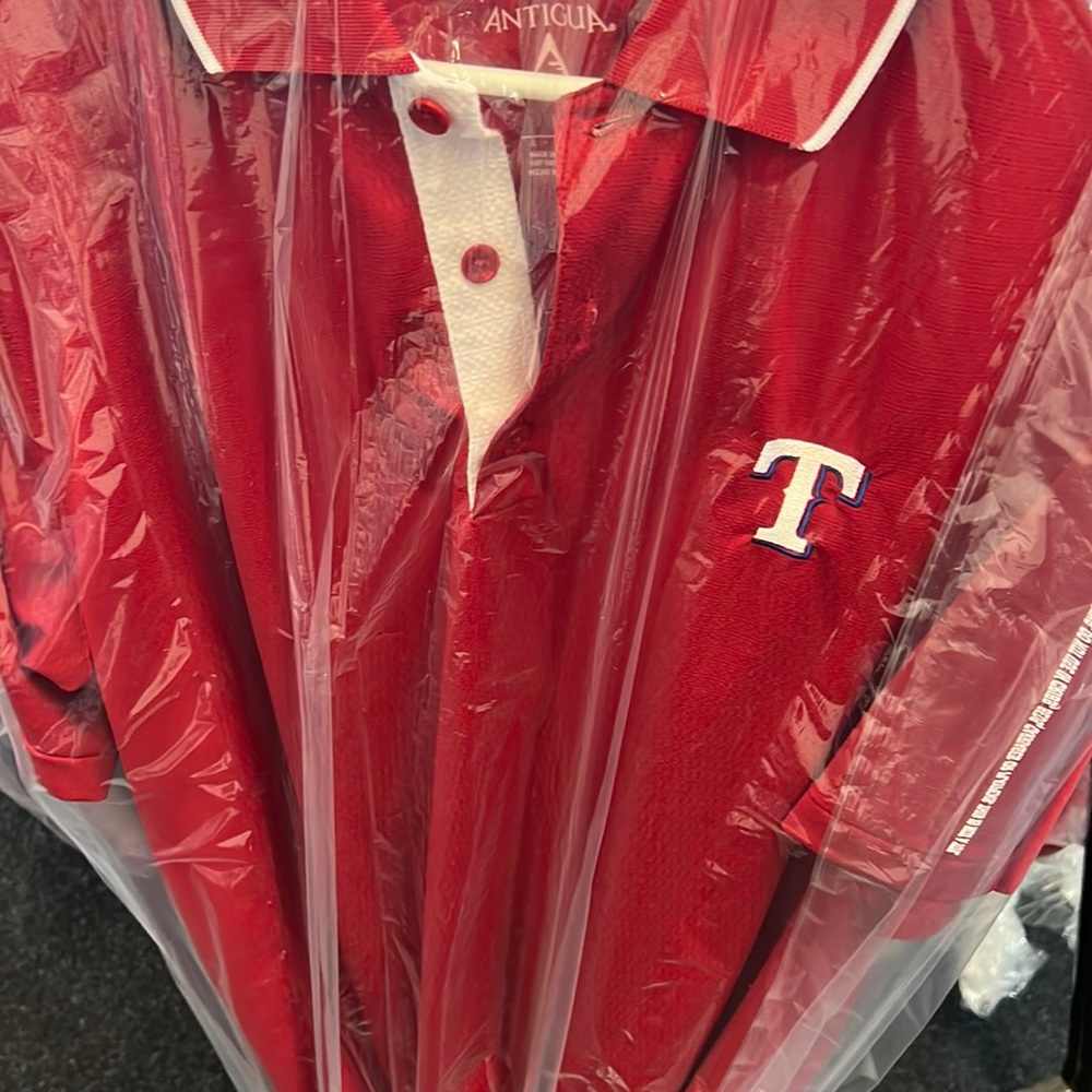 Texas rangers collard shirt